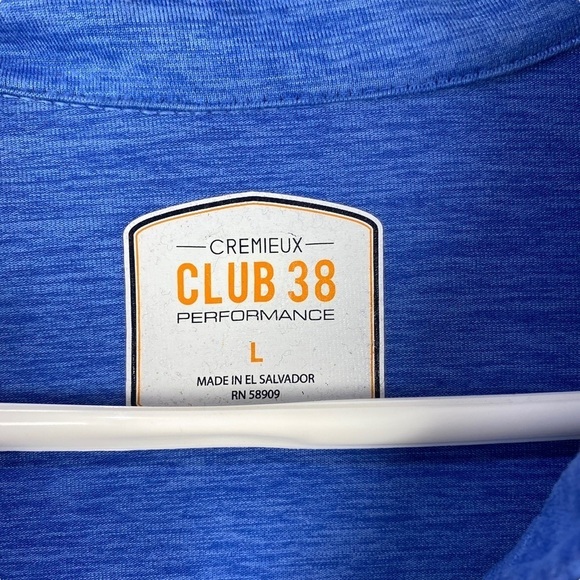 Men’s Cremieux Blue Pullover 1/4 Zip Shirt Size L Long Sleeves - Picture 6 of 10
